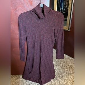 American Eagle Burgandy Open-Back Dress